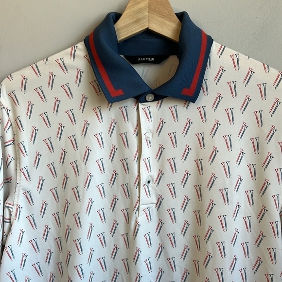 Radmor Taylor Recycled Mr. Tee - True Blue/Snow White Size S - Picture 3 of 7